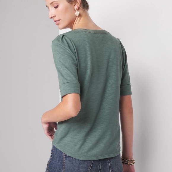 WHBM: Pleated Sleeve Tee - Picture 11 of 12